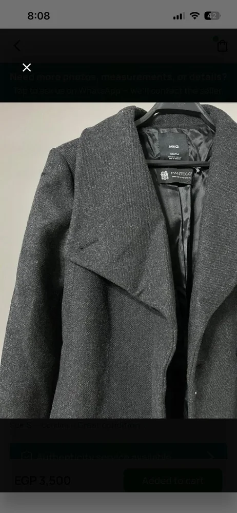 Mango Coats, size S / 36 / 8, photo 2