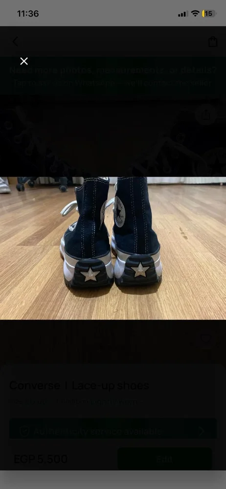 Converse Lace-ups, size 40, photo 3