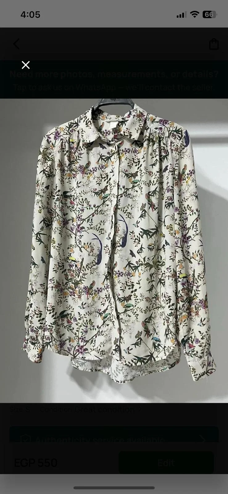 H&M Blouses, size S / 36 / 8, photo 1