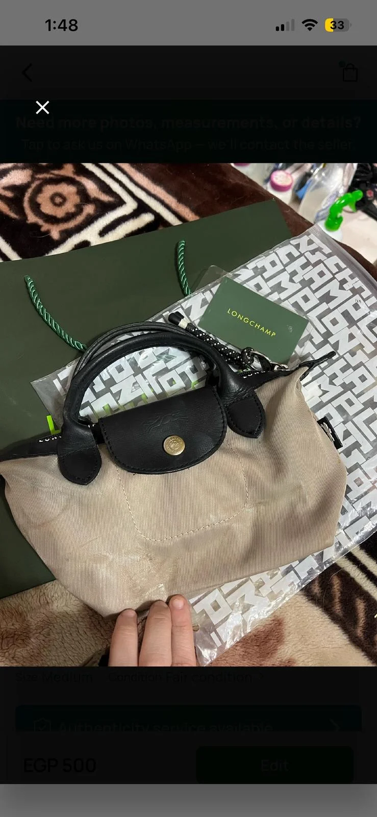 Longchamp Mini Bag, size Other, photo 1