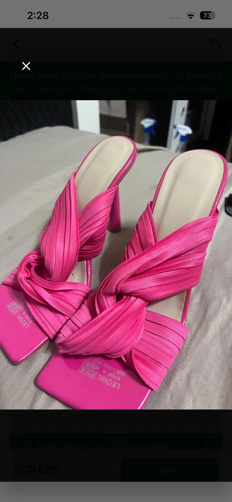 Pink Kitten Heels, size 39, photo 1