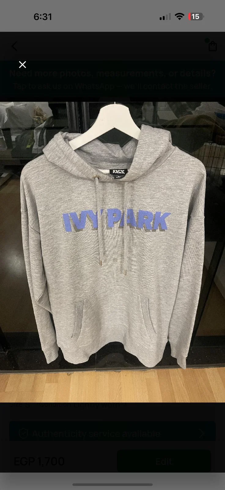 Ivy Park Hoodies, size S / 36 / 8, photo 1