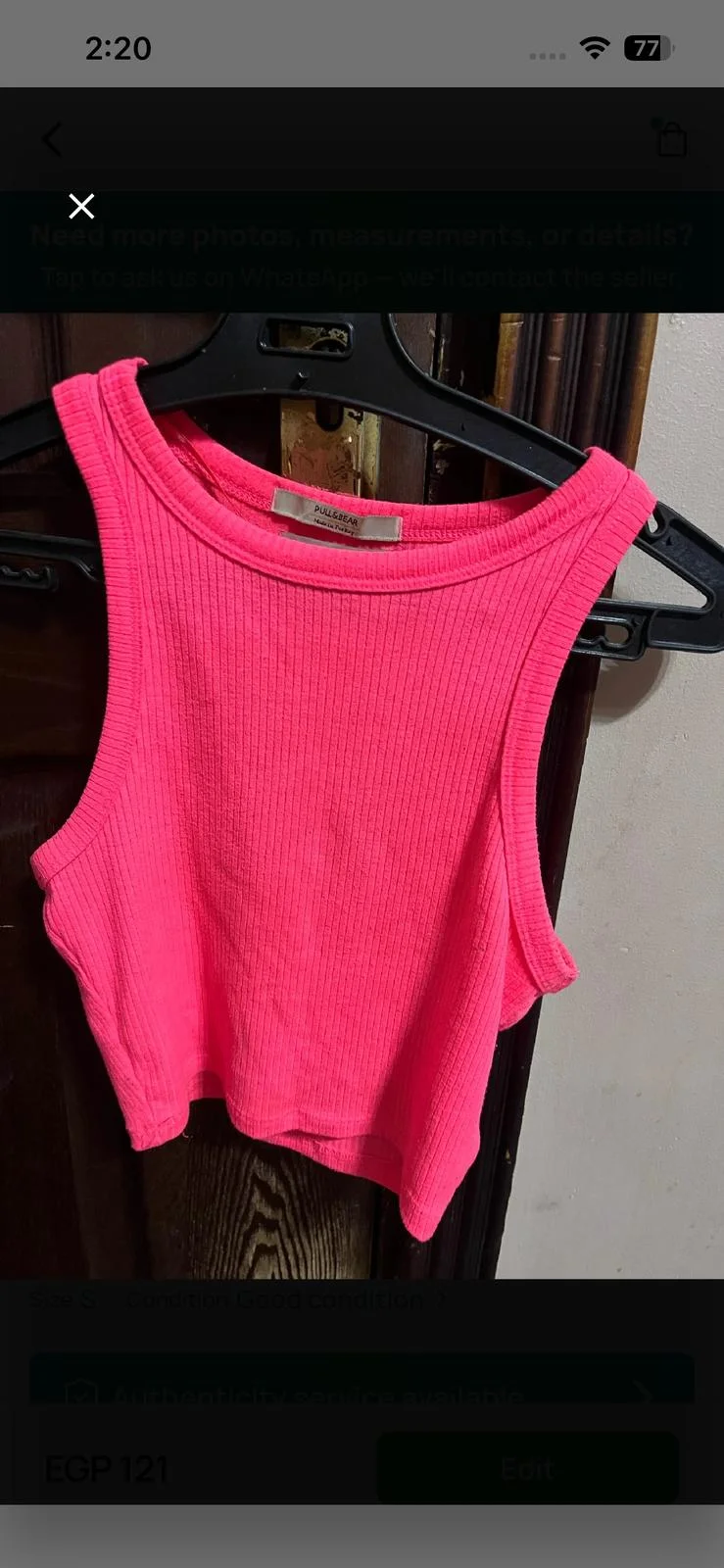 Pull & Bear Tank Tops, size S / 36 / 8, photo 1