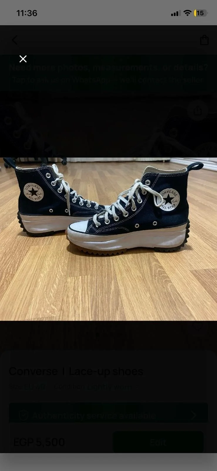 Converse Lace-ups, size 40, photo 1