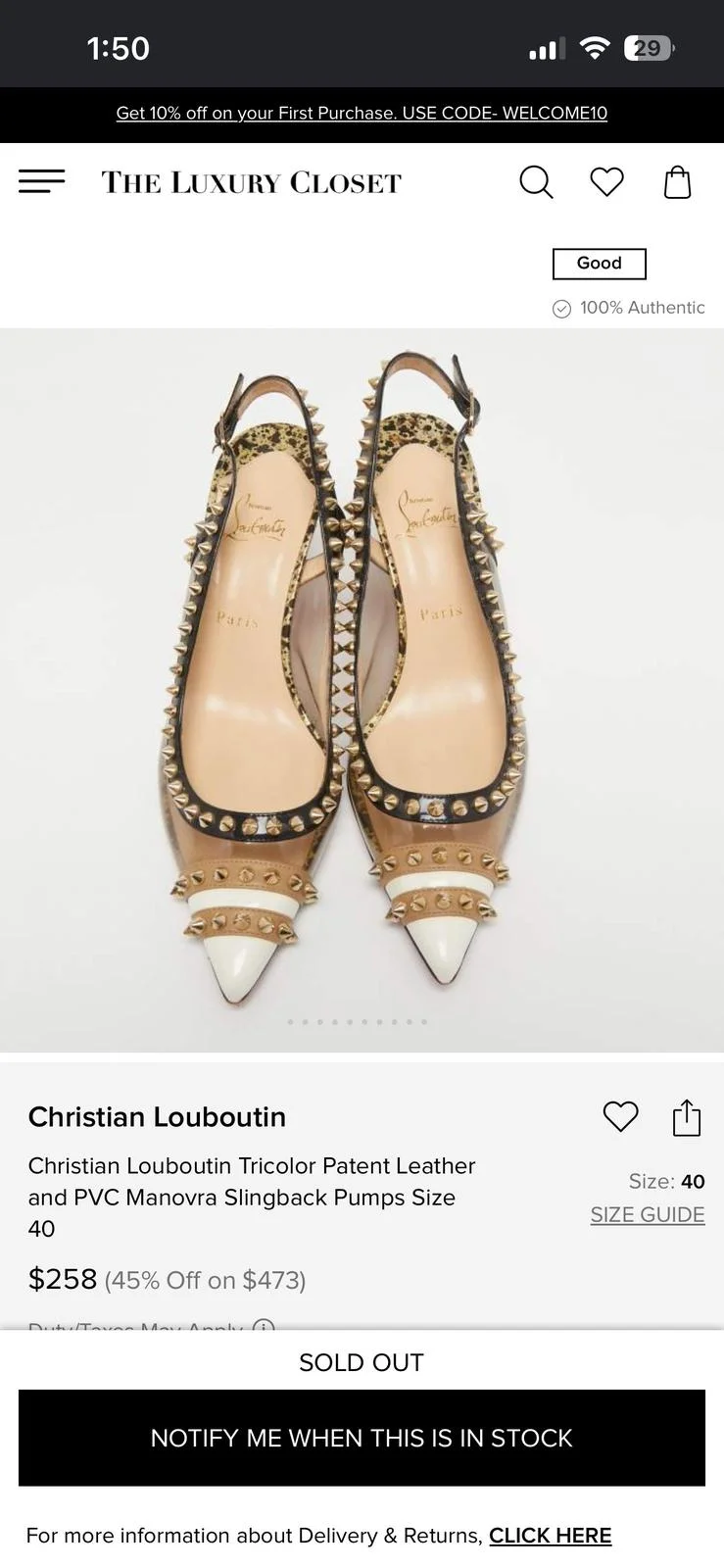 Christian Louboutin Kitten Heels, size 37, photo 1