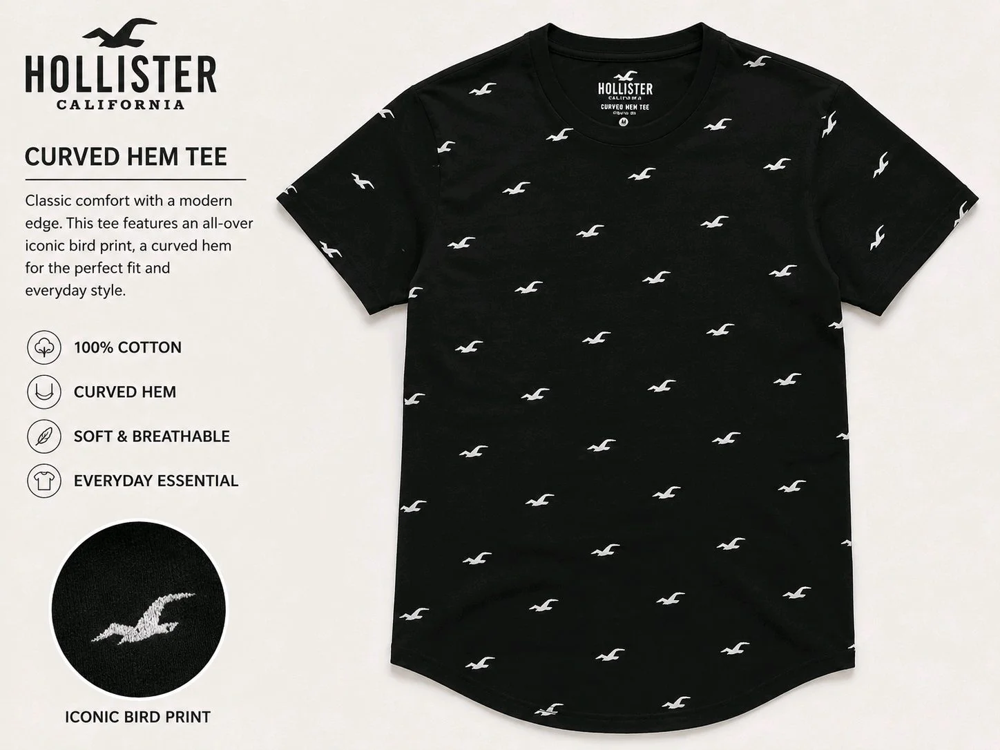 Hollister T-shirts, size M, photo 1