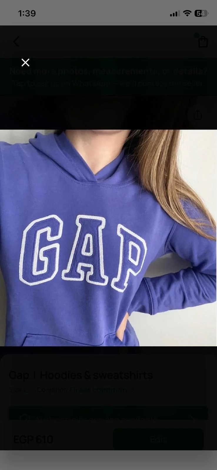 GAP Hoodies, size M / 38 / 10, photo 1