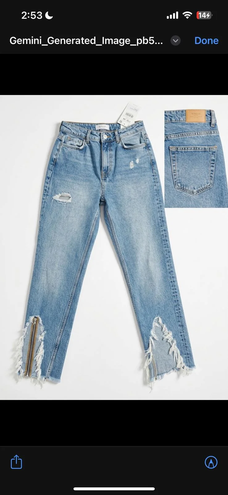 Bershka Jeans, size XS / 34 / 6, photo 1