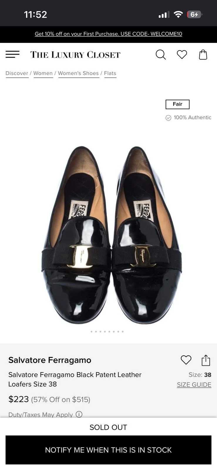 Salvatore Ferragamo Loafers, size 38, photo 1
