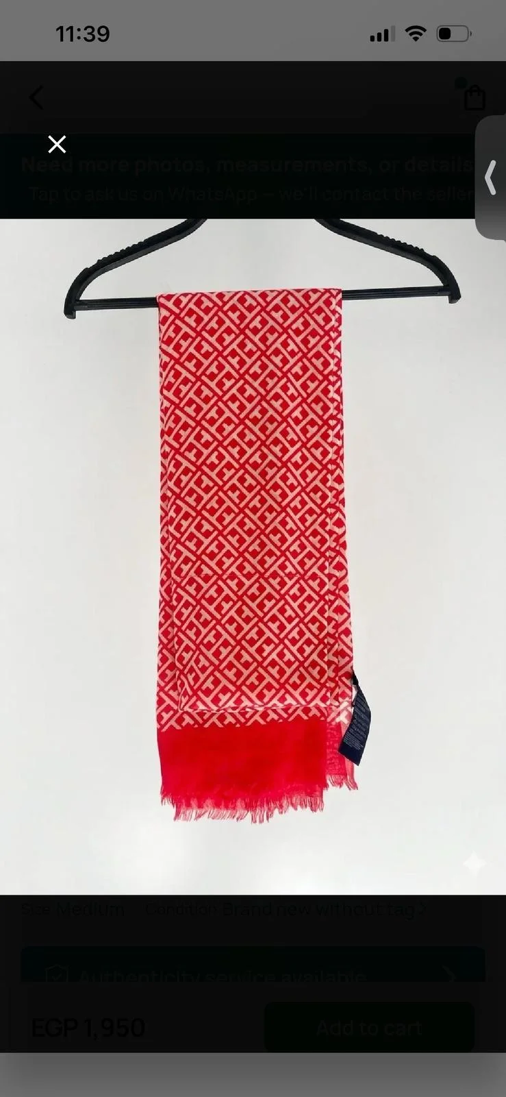 Tommy Hilfiger Scarves, size Other, photo 1