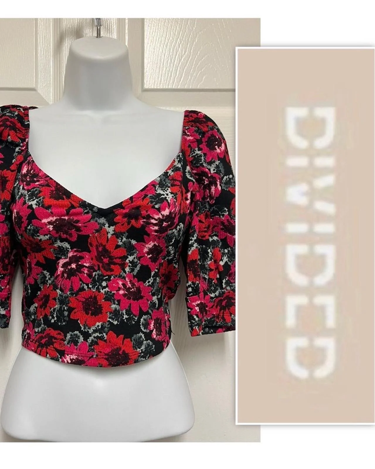 H&M Divided Crop Tops, size M / 38 / 10, photo 1