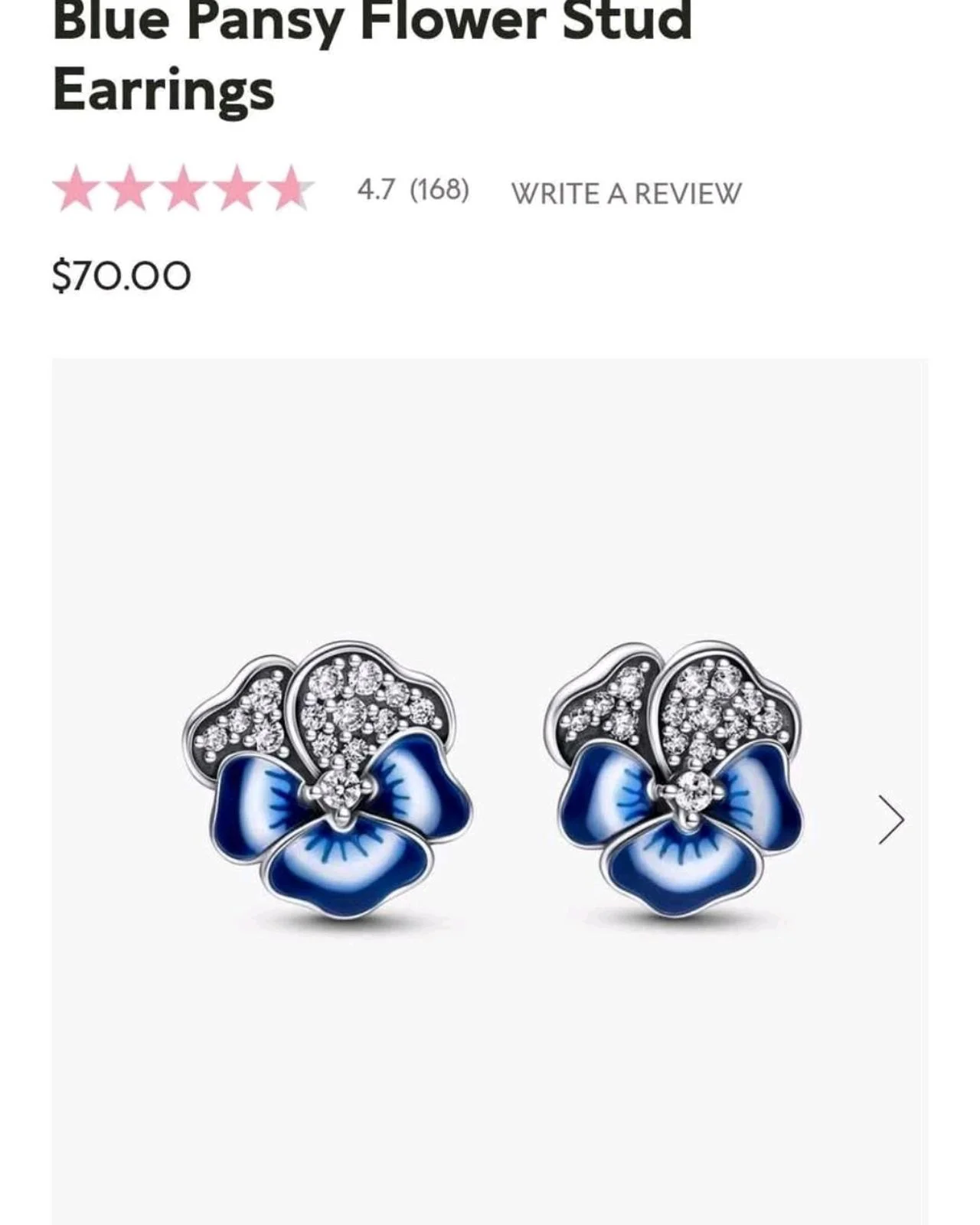 Pandora Earrings, size One size, photo 1
