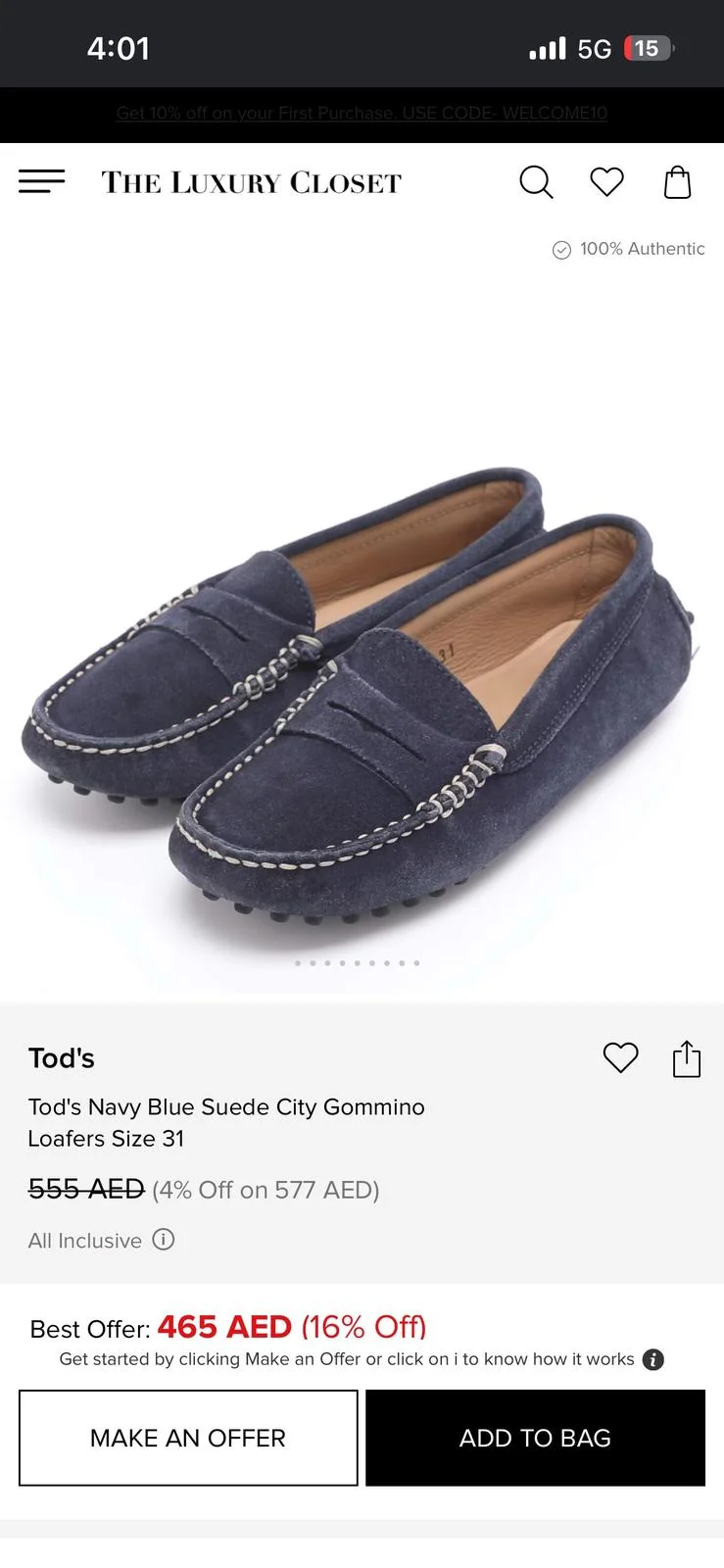 Tod's Loafers, size 37, photo 1