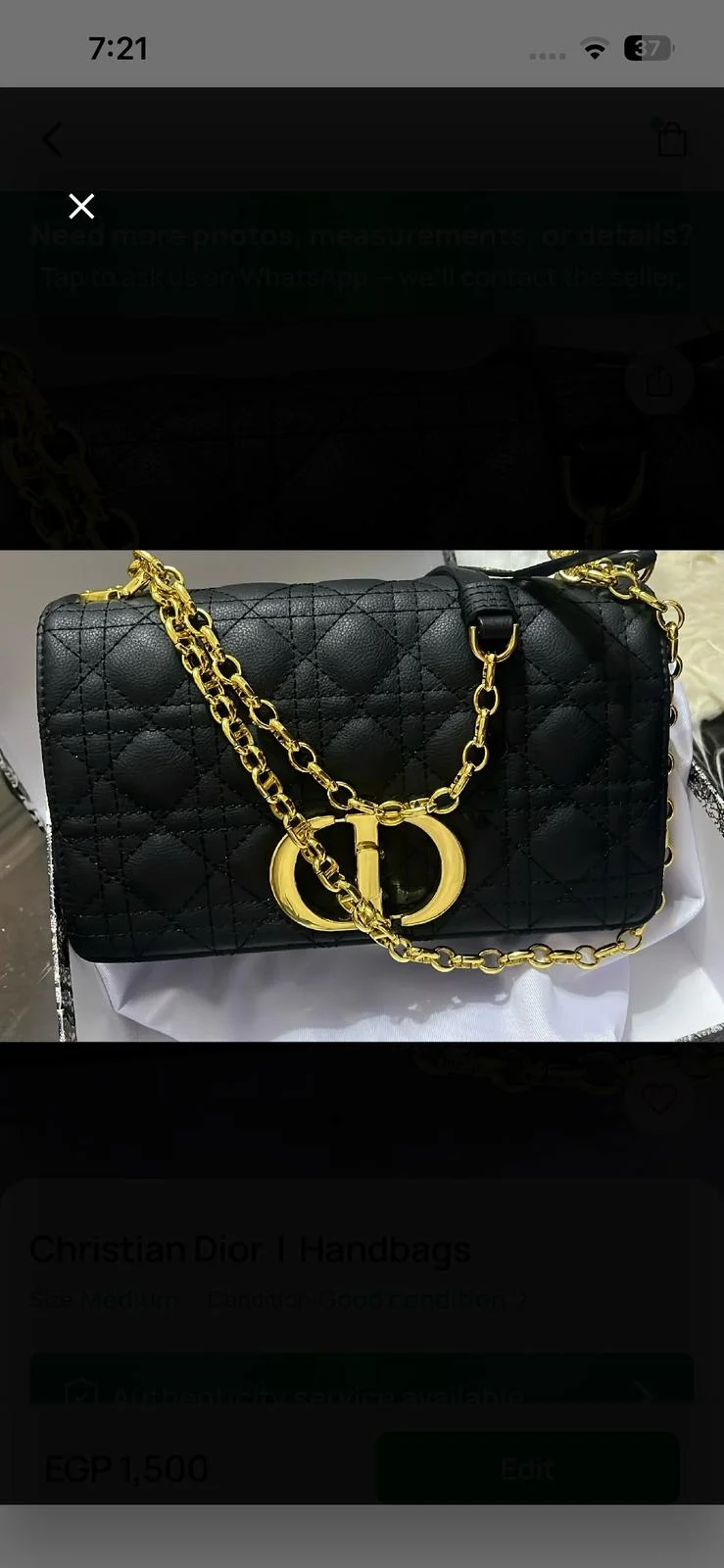 Dior Cross-Body Bag, size Other, photo 1