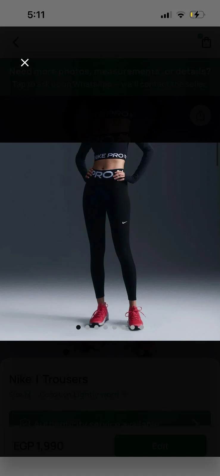 Nike Leggings, size M / 38 / 10, photo 1