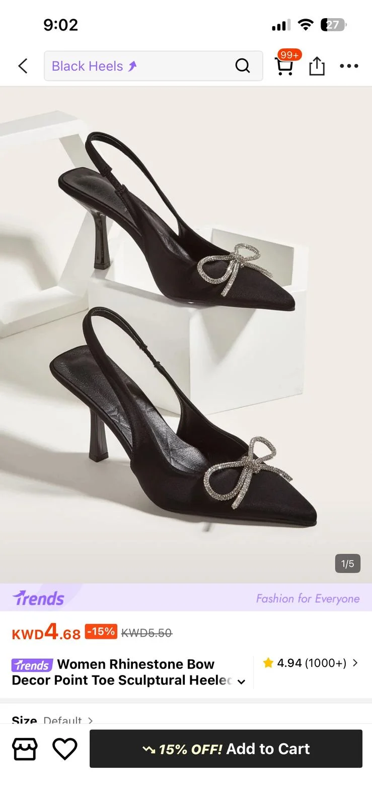 Shein Kitten Heels, size 37, photo 1