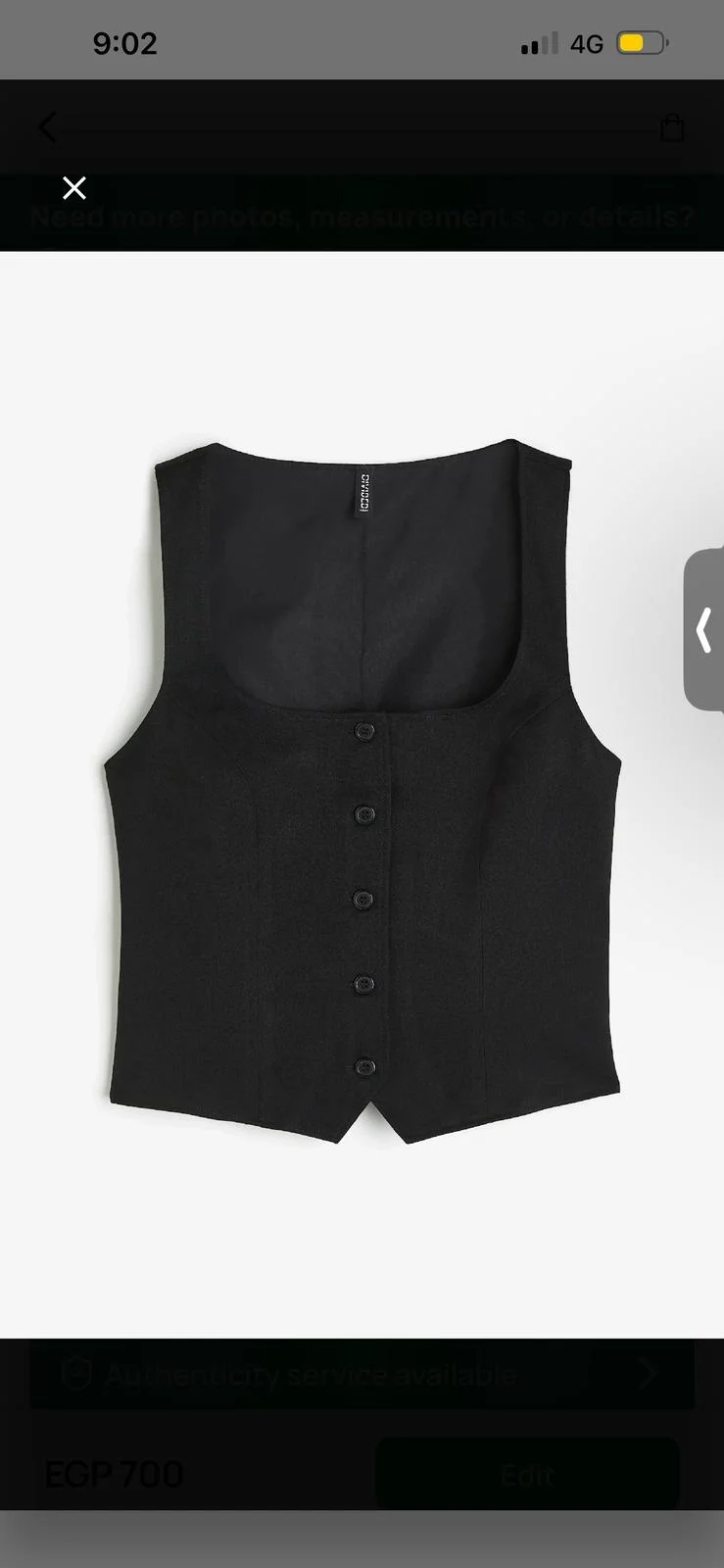 H&M Cami Tops, size S / 36 / 8, photo 1