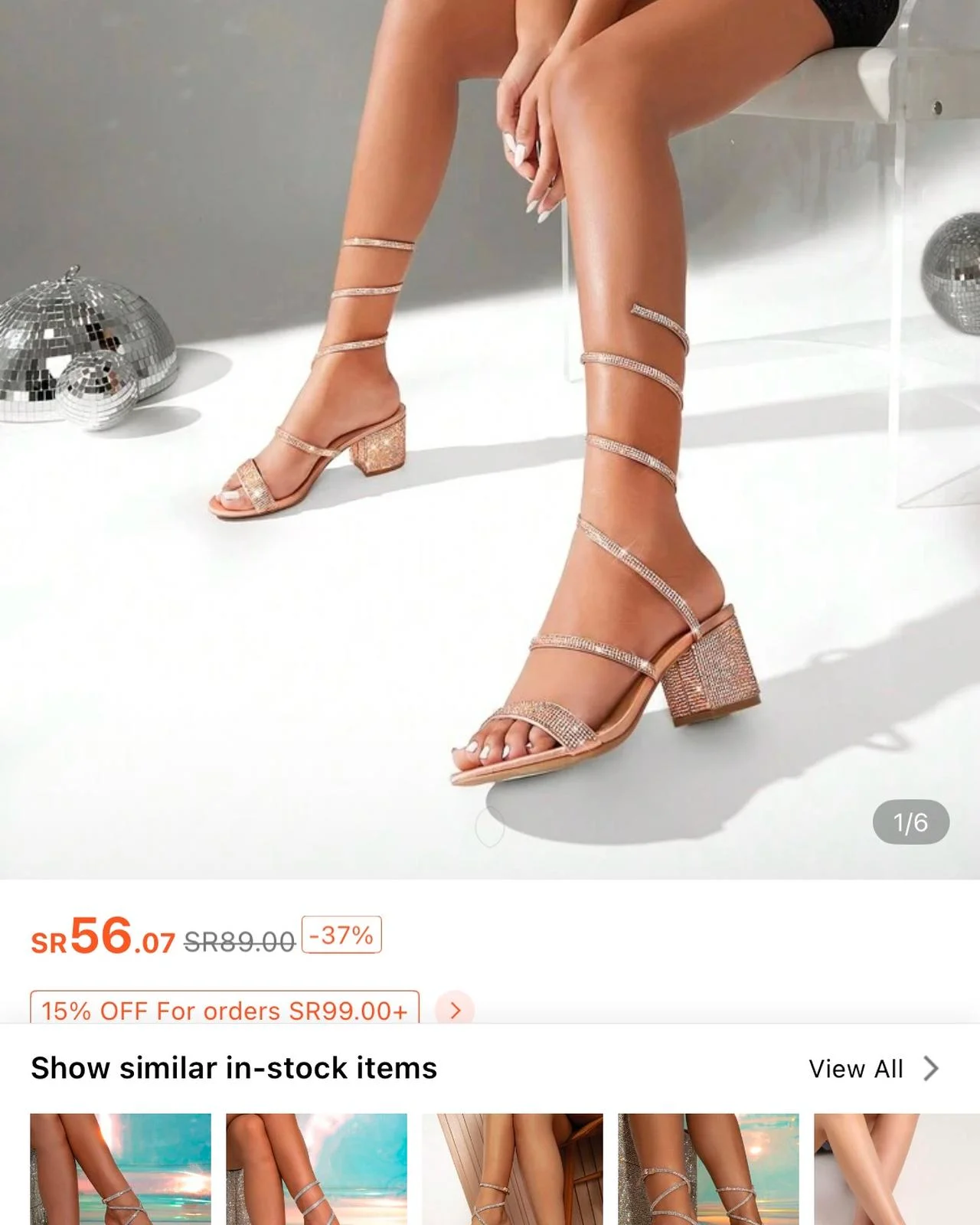 Shein Sandals, size 39.5, photo 1