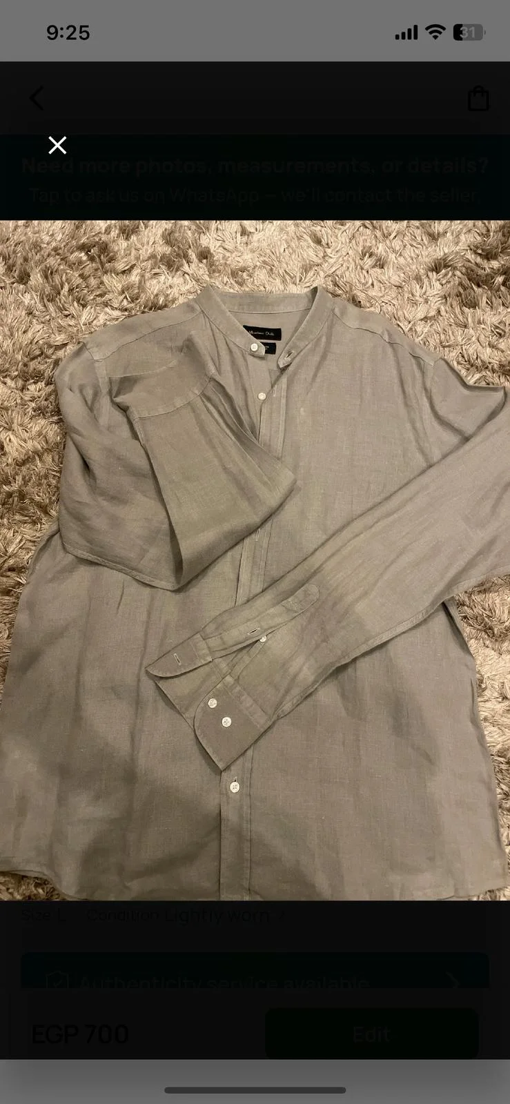 Massimo Dutti Long Sleeve Shirts, size L, photo 1