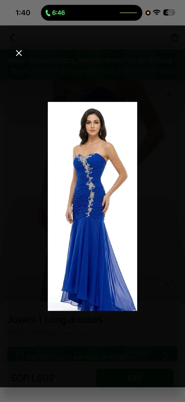 Jovani Party Dresses, size S, photo 1